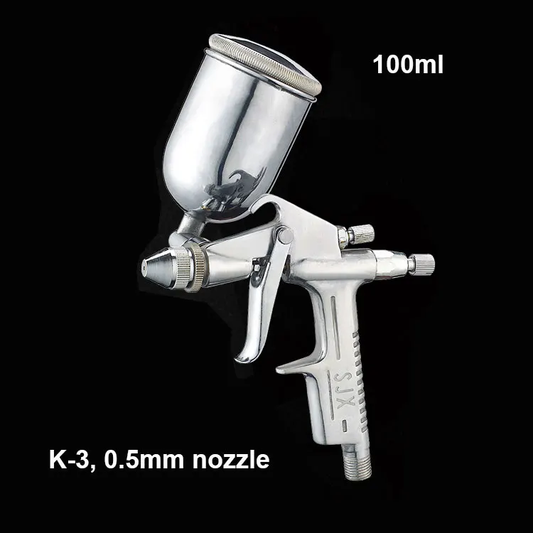 

DIY pneumatic air tool mini spray paint gun K-3 nozzle 0.5mm for leather furniture toy
