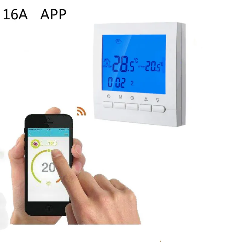 16A 3A Electric Water heating digital weekly programmable WIFI