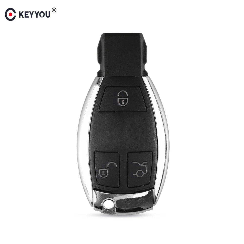 KEYYOU 3 кнопки дистанционного ключа автомобиля оболочки для Mercedes Benz Smart Key W203 W210 W211 AMG W204 C E S CLS CLK CLA SLK чехол ключ