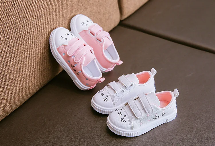 AFDSWG Весенняя детская обувь кожаная детская обувь для девочек белая детская обувь розовый детская спортивная обувь, обувь детская