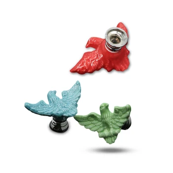 Cartoon Eagle Hawk Ceramic Handles Drawer Knobs Kitchen Cupboard Door Handles for Kids Room Cabinet Handles Furniture Handle