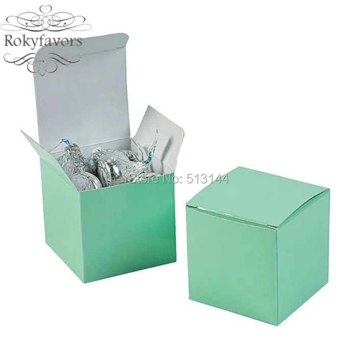 square box mint green