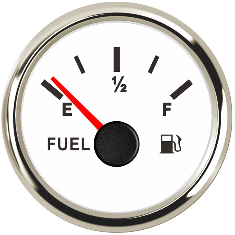 Универсальный 52 мм датчик уровня топлива, измеритель 0-190ohm цифровой Водонепроницаемый манометр из нержавеющей стали для автомобилей Грузовик Лодка 12V 24V с подсветкой