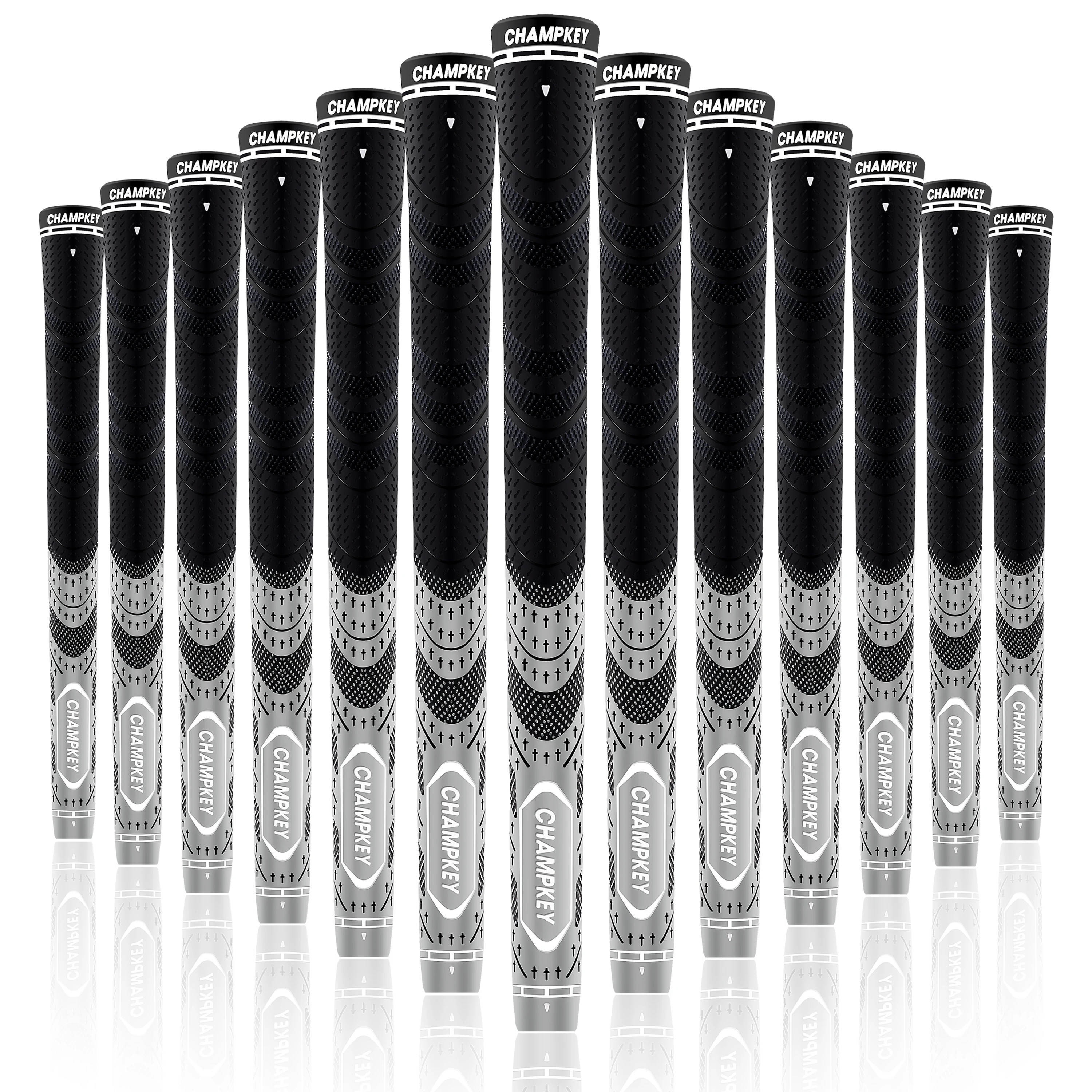 

Champkey 8PCS MCS LITE Rubber Standard & Midsize Golf Grips 4 Colors Quality Rubber Grips Free Shipping
