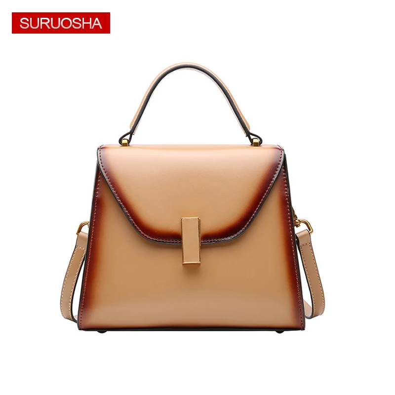 

Real Cow Leather Ladies Hand Bags Women Genuine Leather Bags Totes Shell Bags High Quality Designer Luxury Brand Bag