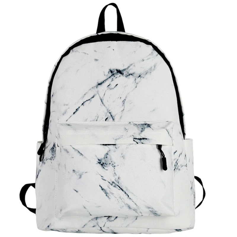 BENVICHED Для женщин холст школьный рюкзак для подростков девочек большой Ёмкость сумки под мрамор Рюкзаки Женский Рюкзак Школьная Сумка D65