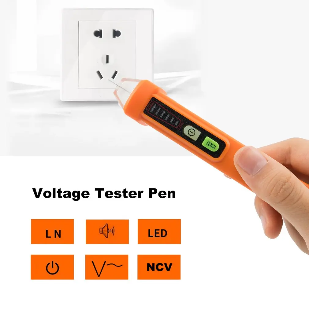 PEAKMETER PM8908C AC Напряжение метр ручка вольт НТС тестер не контактный светодио дный