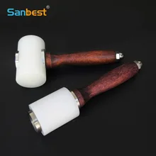Sanbest escultura de couro artesanato martelo ferramenta kit couro perfurador corte costura diy 350/320g martelos ferramentas at00003