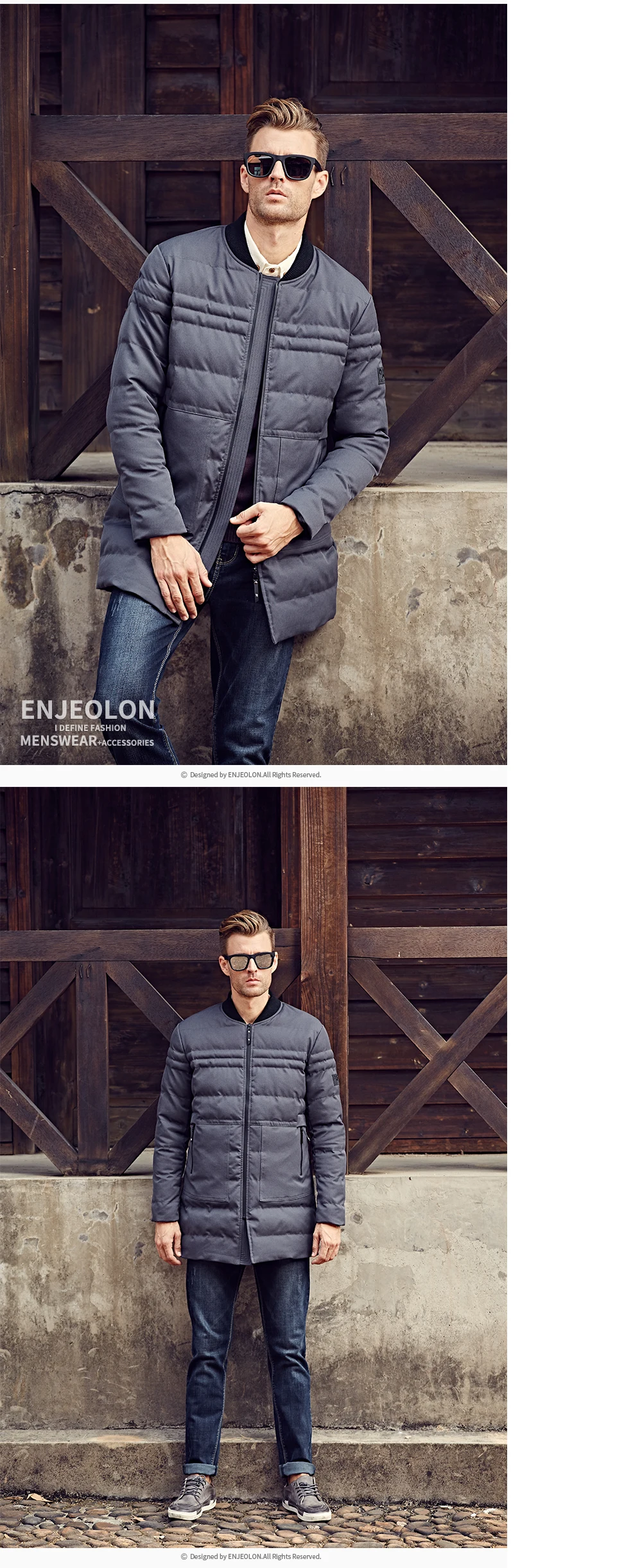 Enjeolon, брендовая зимняя хлопковая стеганая куртка, Мужская теплая парка, куртка для мужчин, толстое стеганое длинное пальто для мужчин, WT0248