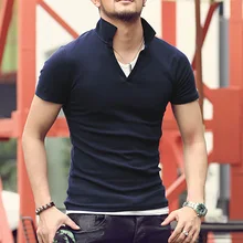 Бренд Для мужчин s Solid Polo Paul рубашка Masculina для Для мужчин модная мужская Повседневное отложным воротником Slim Fit Хлопок поло Для мужчин лето PL005
