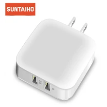 Suntaiho Smart Travel Wall Charger Adapter for iPhone/Samsung/Xiaomi/LG Dual USB Port Charger Fast Charger USB Phone Charger US Suntaiho Smart Travel Wall Charger Adapter for iPhone/Samsung/Xiaomi/LG Dual USB Port Charger Fast Charger USB Phone Charger US