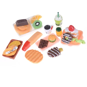 

Tableware Food Cake Milk For Dolls Mini Decor Doll House Accessories