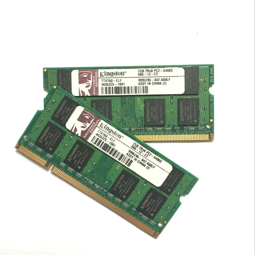 Kingston 2GB 667MHz SODIMM DDR2 память ноутбука 2G 667 MHZ модуль ноутбука SODIMM ram