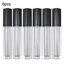 6 шт. DIY Блеск для губ коробка контейнеры многоразовые Пустые губной Блеск бальзам трубки бутылки