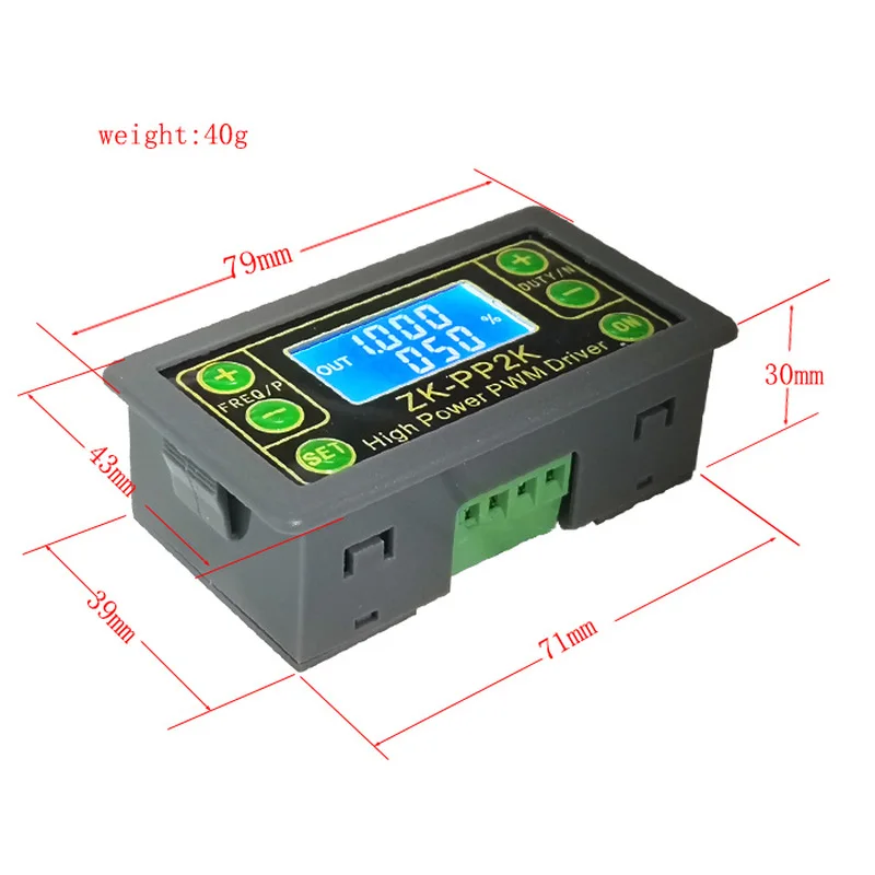 ZK PP2K PWM DC 3 ~ 30V 12V 24V регулятор скорости двигателя 8A 150W регулируемый светодиодный