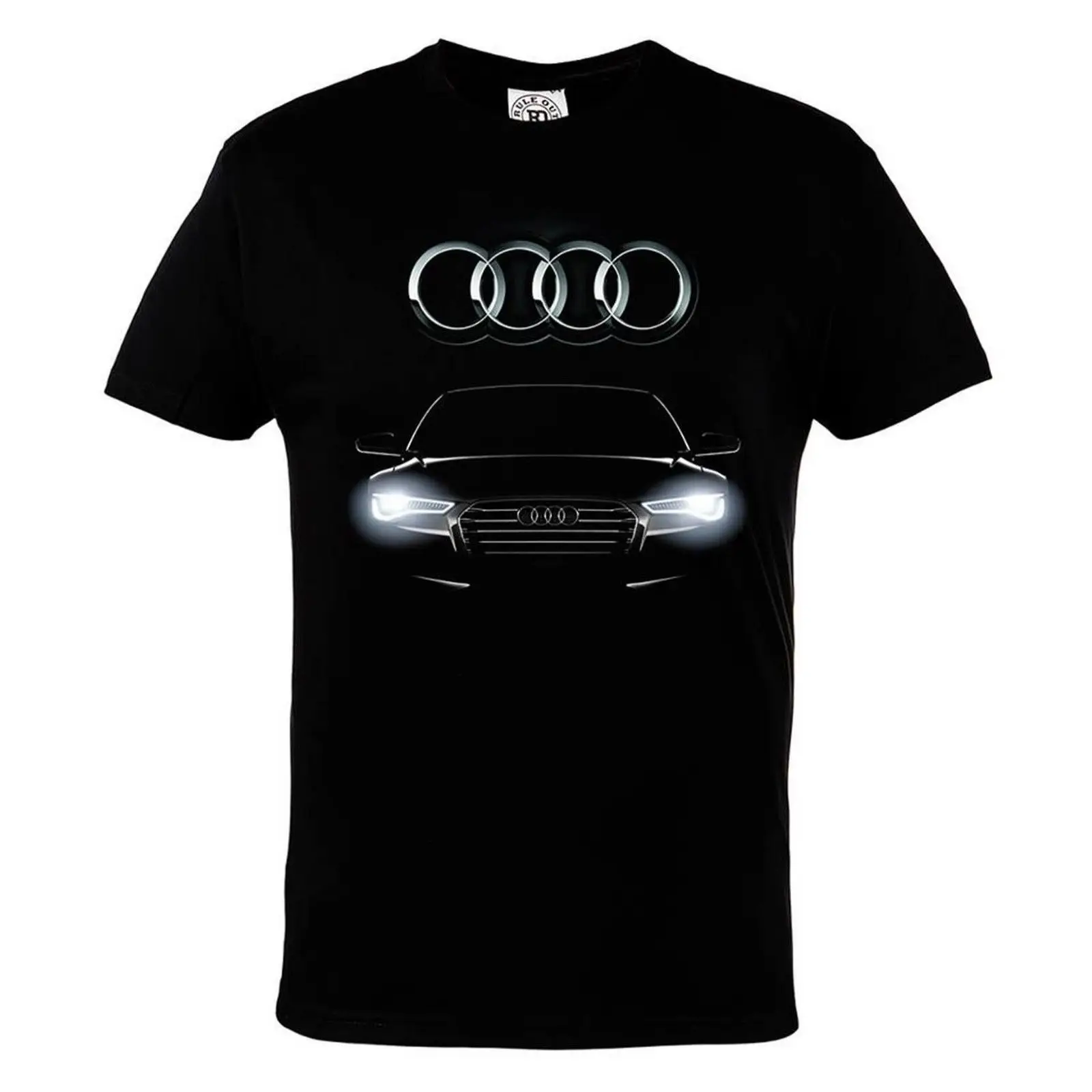 Original Audi quattro T-Shirt Herren grau quattro Größe XL Audi Shirt grau