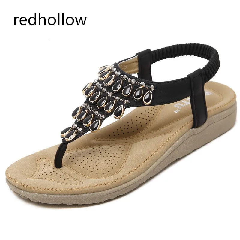 

2019 Women Flat Shoes Sandals Comfort Summer Bohemia Women Sandals Flip Flops Fashion Shoes for Women Beach Sandalias Mujer