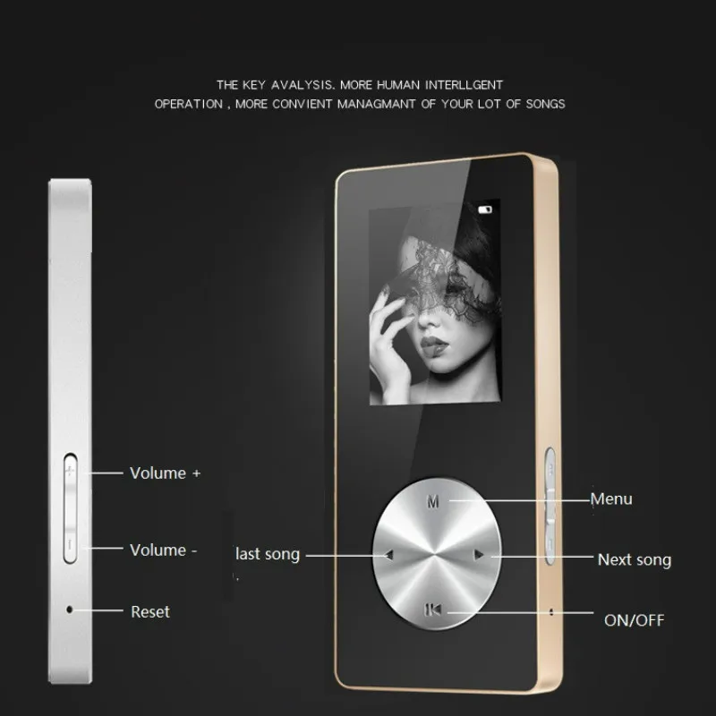 sdfly C13 Portable Bluetooth MP4 player16GB student sports meter recording pen with screen card mini Walkman MP4 music player