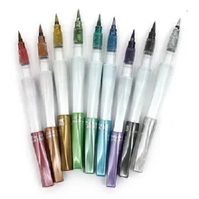 Металлический цвет Kuretake Zig Wink Of Luna Металлические кисти ручки 1 шт./лот