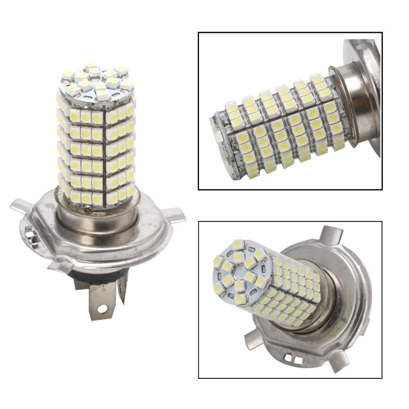 1x12 В H4 3528 120 SMD светодиодный светильник с противотуманной головкой s лампой