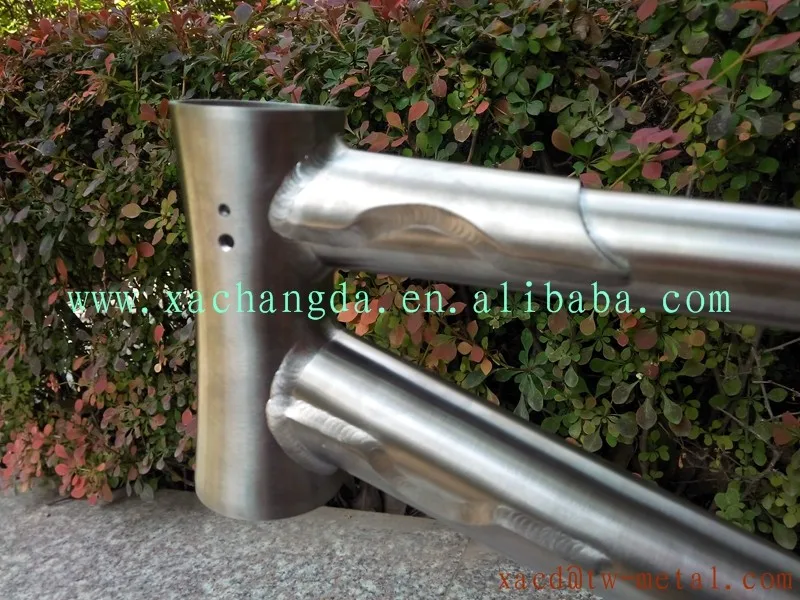 Cheap Customize high quality titanium BMX bicycle frame XACD made titanium bmx bike frame hot sale titanium bmx frame 3