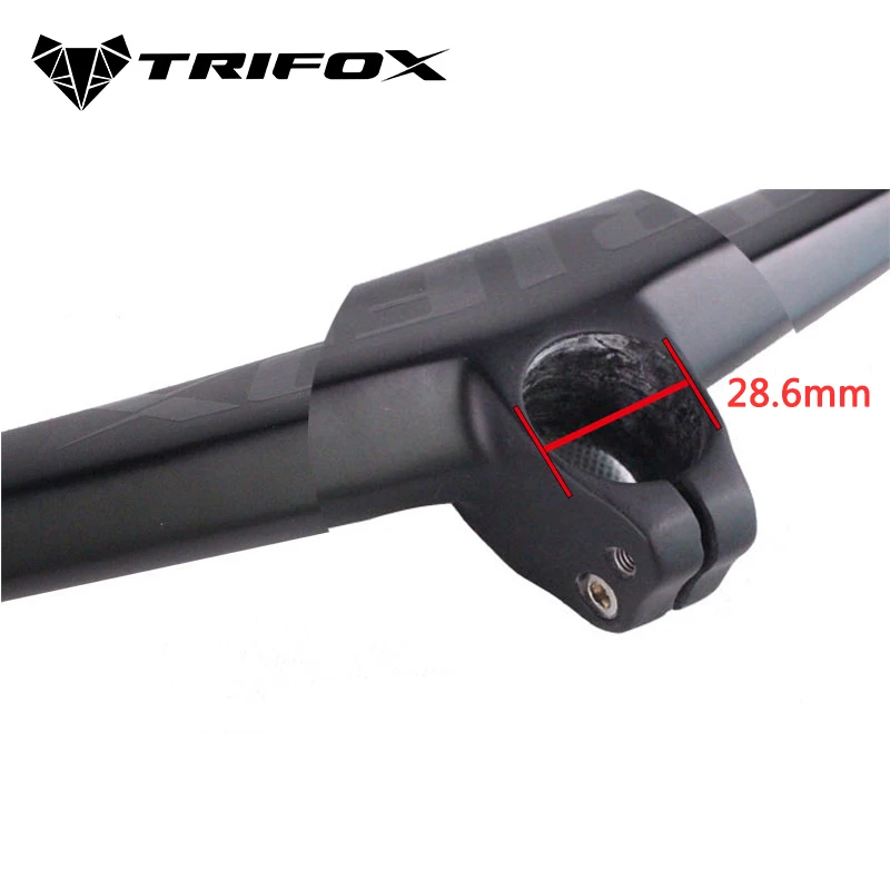 Карбоновый руль TRIFOX для велосипеда углеродный горного 2 градусов одноформный