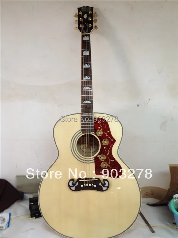 

Free Hardcase with nature j 200 electric acoustic guitar with pickup EQ, solid spruce body and maple top back