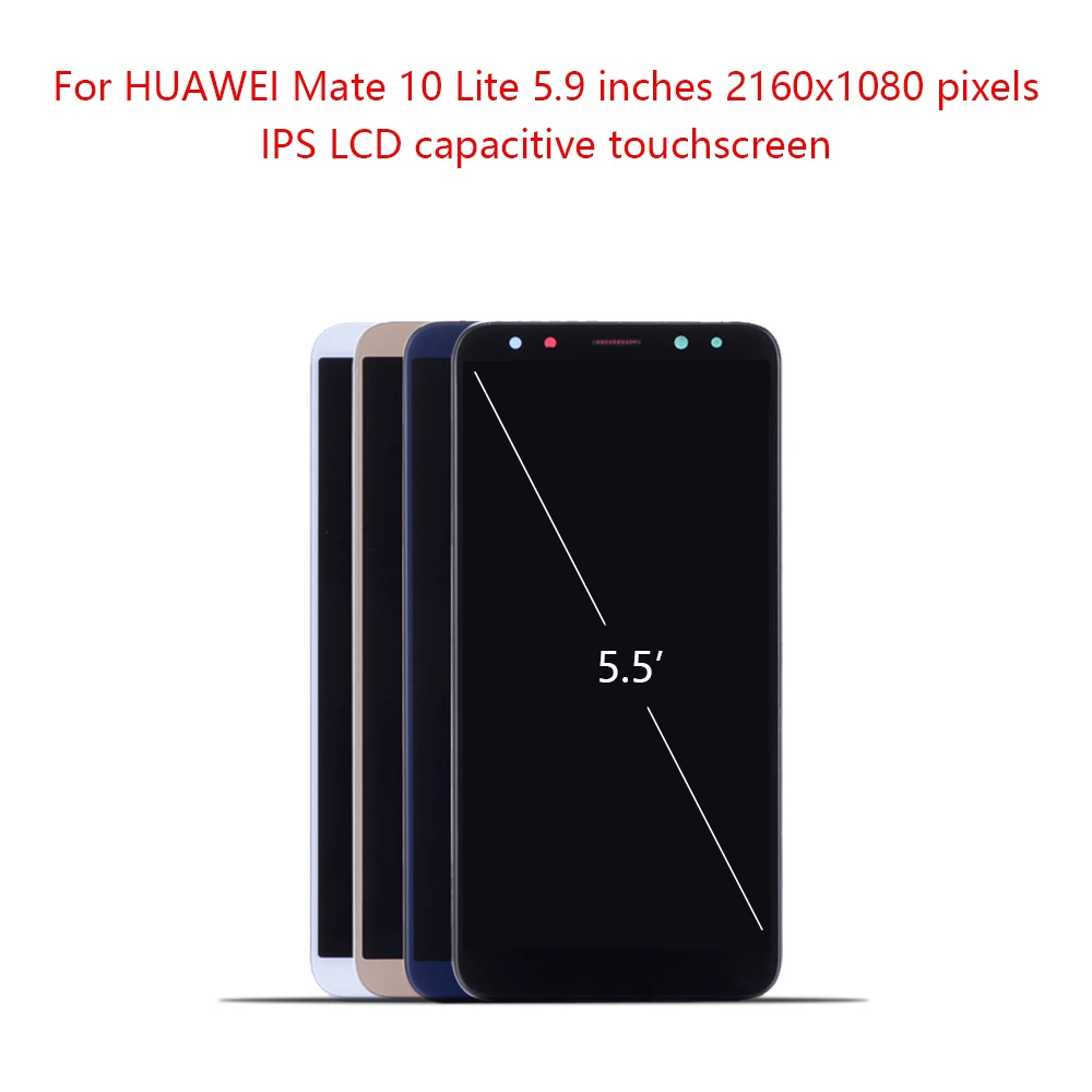 ЖК дисплей 5 9 дюйма для Huawei Mate 10 Lite сенсорный экран дигитайзер с рамкой HUAWEI Nova 2i