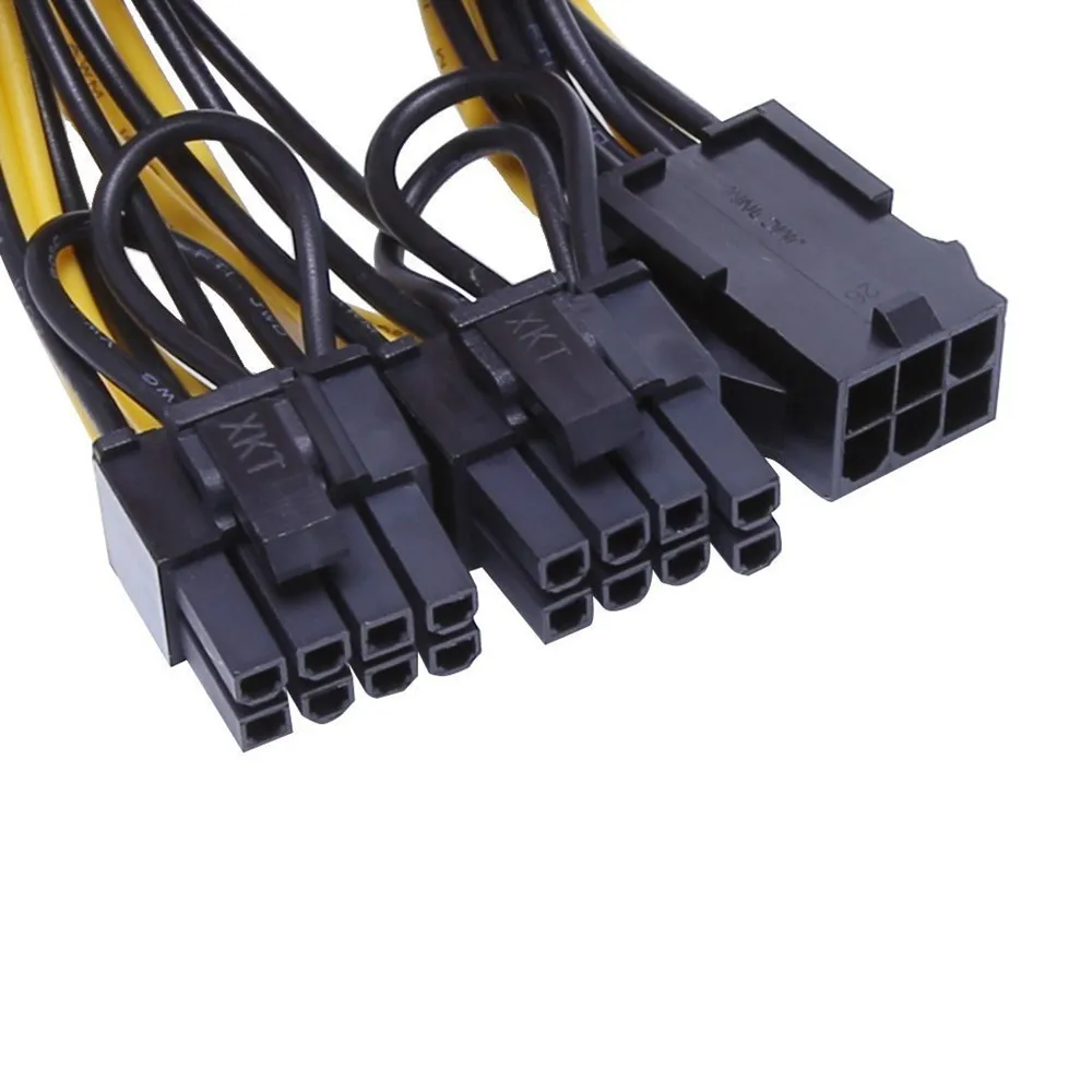 6 Pin to Dual PCIe 8 Pin (6+2) Graphics Card PCI Express Power Adapter GPU VGA Extension Cable Mining Card Power Cable