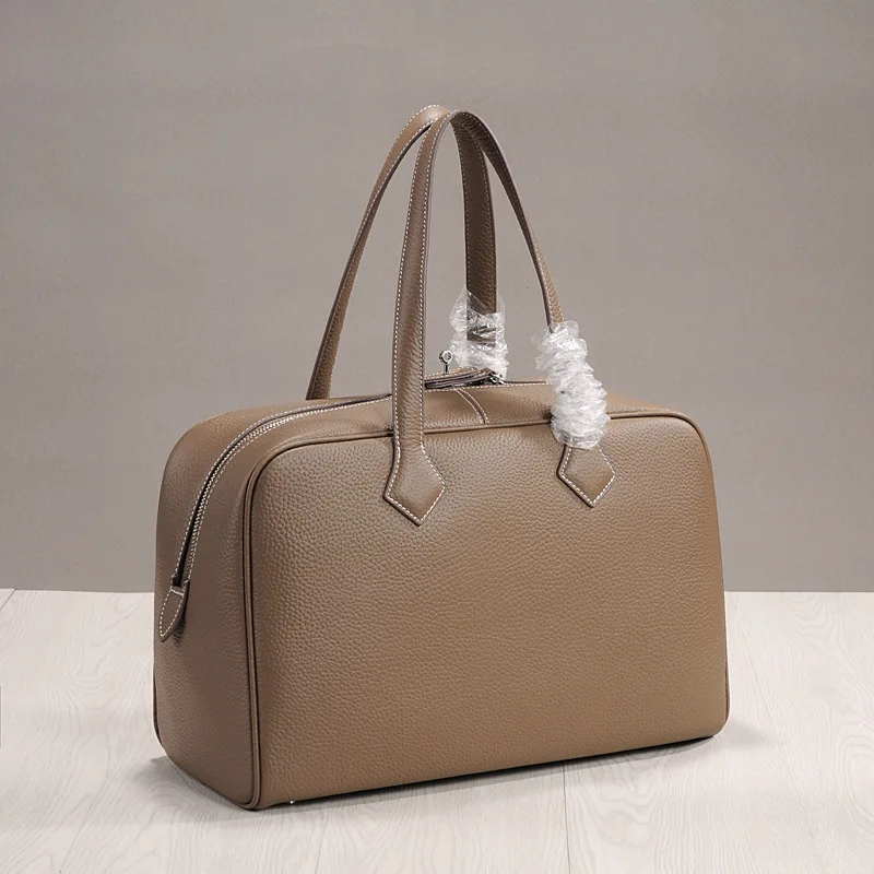 

Women's Large Capacity Totes Fashion 100% Genuine leather Crossbody Bags For Women High Quality Cow Leather Zipper Shoulder Bags