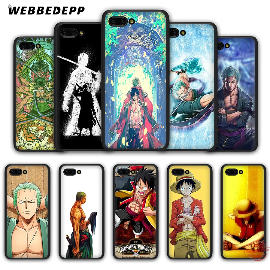 WEBBEDEPP One Piece luffy sanji zoro Мягкий силиконовый чехол для Huawei Honor 8 8C 9 10 Note Lite 8X 7X 6A 7C 7A 2GB Pro |