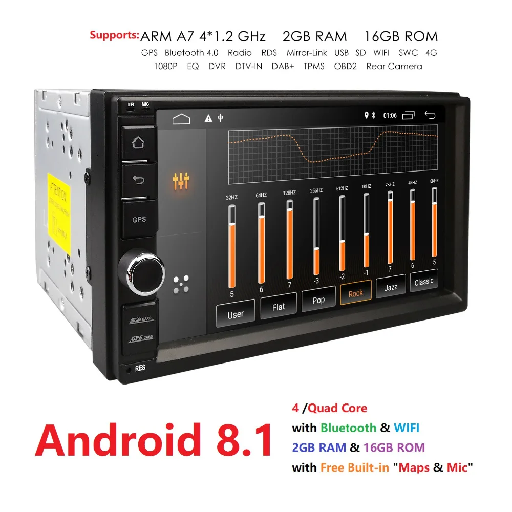 2 Din Android 8 1 2din New Universal Car Radio Double Car Player Gps 2 Din Android 8 1 2din New Universal Car Radio Double Car Player Gps