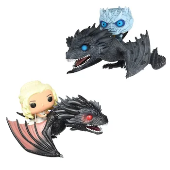 

Game of Thrones Night King & Icy Viserion Riding Dragon Figuras Vinyl Doll 10cm PVC Daenerys And Dragon Figure Model Toys