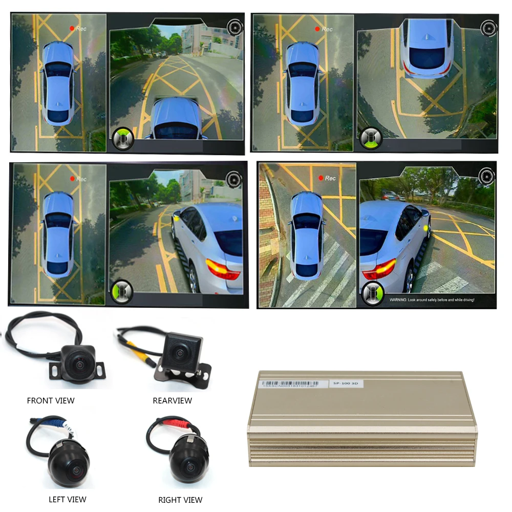 

Smartour 3D HD 360 Car Surround View Monitoring System , Bird View System, 4 Camera DVR HD 1080P Recorder / Parking Monitoring