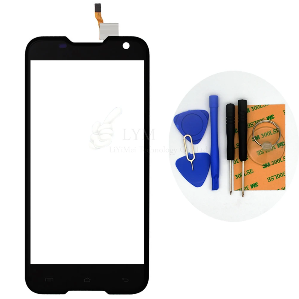 Black TP for Blackview BV5000 5 0 Touch Screen Digitizer Front Glass Panel Sensor Smartphone Replace