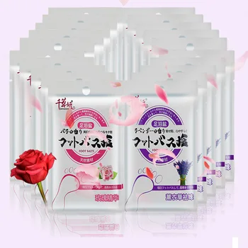 

20 bags Rose lavender Essential Oil Foot Salt Bubble Foot Salt Remove Foot Odor Cocoon Dead Skin