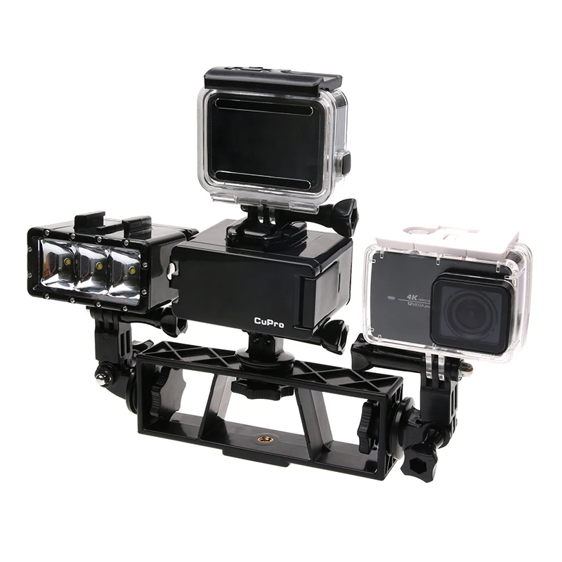 For gopro accessory multifunction mount Xiaomi Yi 4K camera joints arm of a road lamp light adapter 3-way holder stand