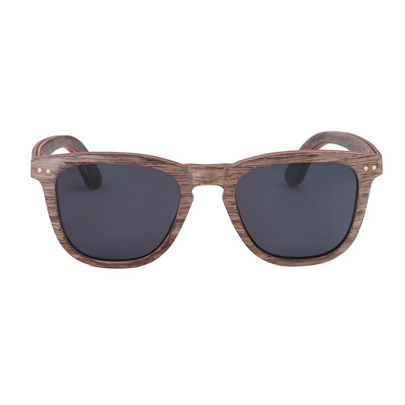 BerWer орехового дерева солнцезащитные очки для Для мужчин Для женщин ретро солнцезащитные очки с поляризованными линзами, UV400 с чехлом