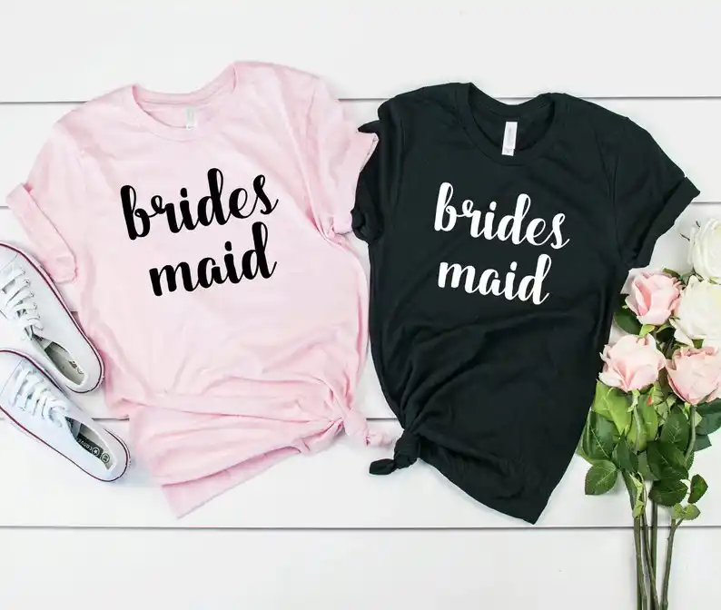 cheap bridesmaid t shirts