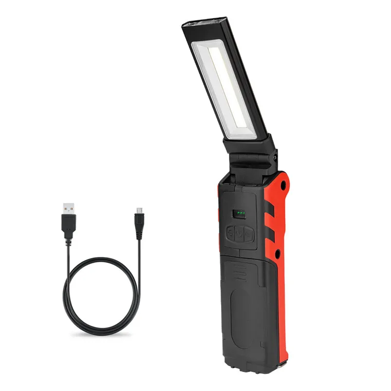 Multifunction Torch Led Light COB LED Slim Adjustment Work Light Lamp Magnetic Torch Flashlight Rechargeable Zaklamp 35FY2204