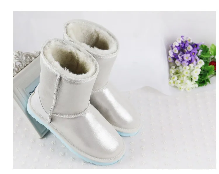 ; Новинка; модные классические короткие зимние ботинки в австралийском стиле; женские зимние ботинки из натуральной овечьей кожи