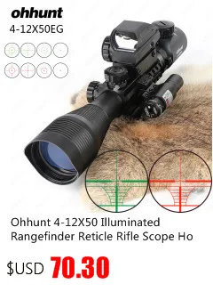 Ohhunt 4,5-18X44 AOIR охотничьи оптические полноразмерные оптические прицелы R/G/B с подсветкой сетка 1 дюйм Блокировка трубки Сброс прицел