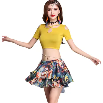 

Belly Dance Costume Exercise Clothes 2020 New Summer Practice Clothes Short Skirt Costume Suit