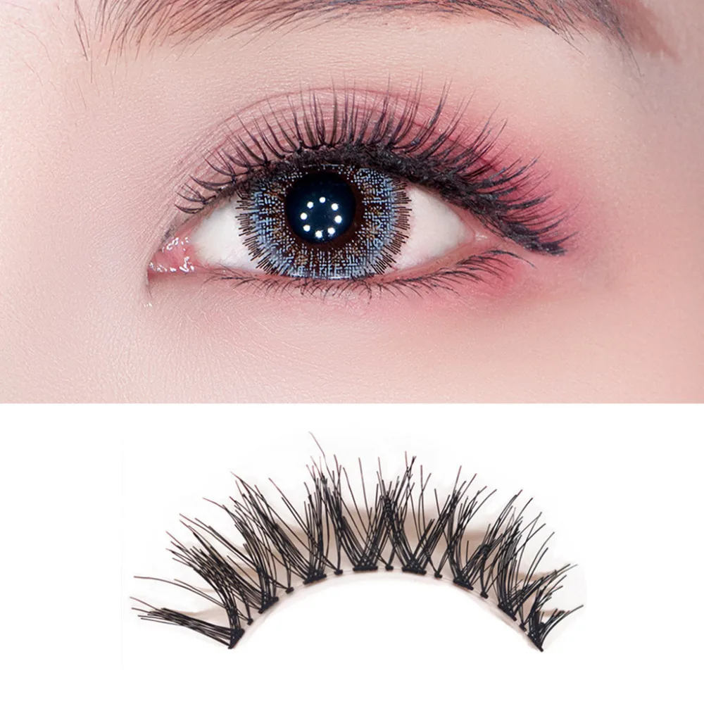 

5 Pairs Of False Eyelashes Refined Manual Sharpening fake lashes long makeup Soft Transparent terrier Not irritating skin HOT