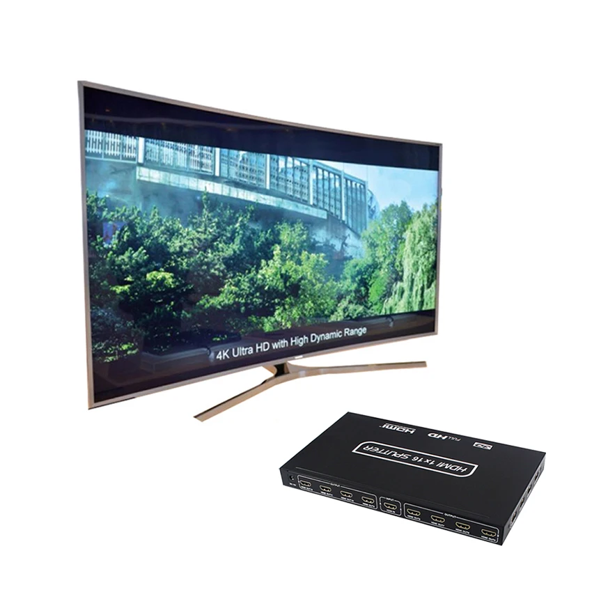 HDMI матричный коммутатор 1 в 16 выход 1X16 HDMI сплиттер поддержка 4K 3D для PS3, PS4, ноутбука, ПК, Xbox One, Blu-Ray плеер