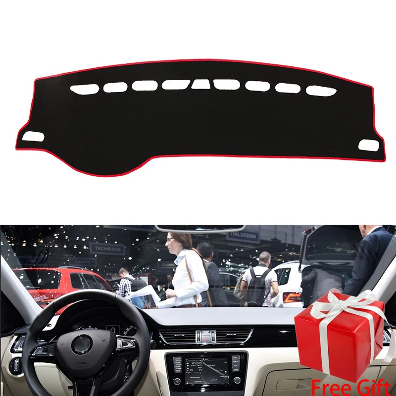 

for SKODA Rapid Rapid Spaceback 2014-2019 dashboard mat Protective Shade Cushion Pad interior sticker car styling accessories