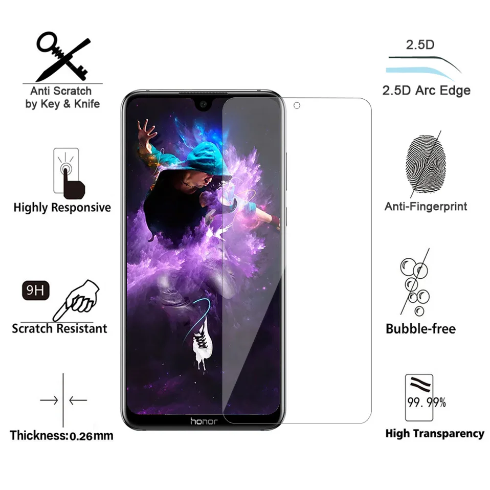 Tempered Glass for Huawei Honor 8X Max Glass 9H 2.5D Phone Protection Film Protective Glass on for Honor 8X Max Screen Protector (4)