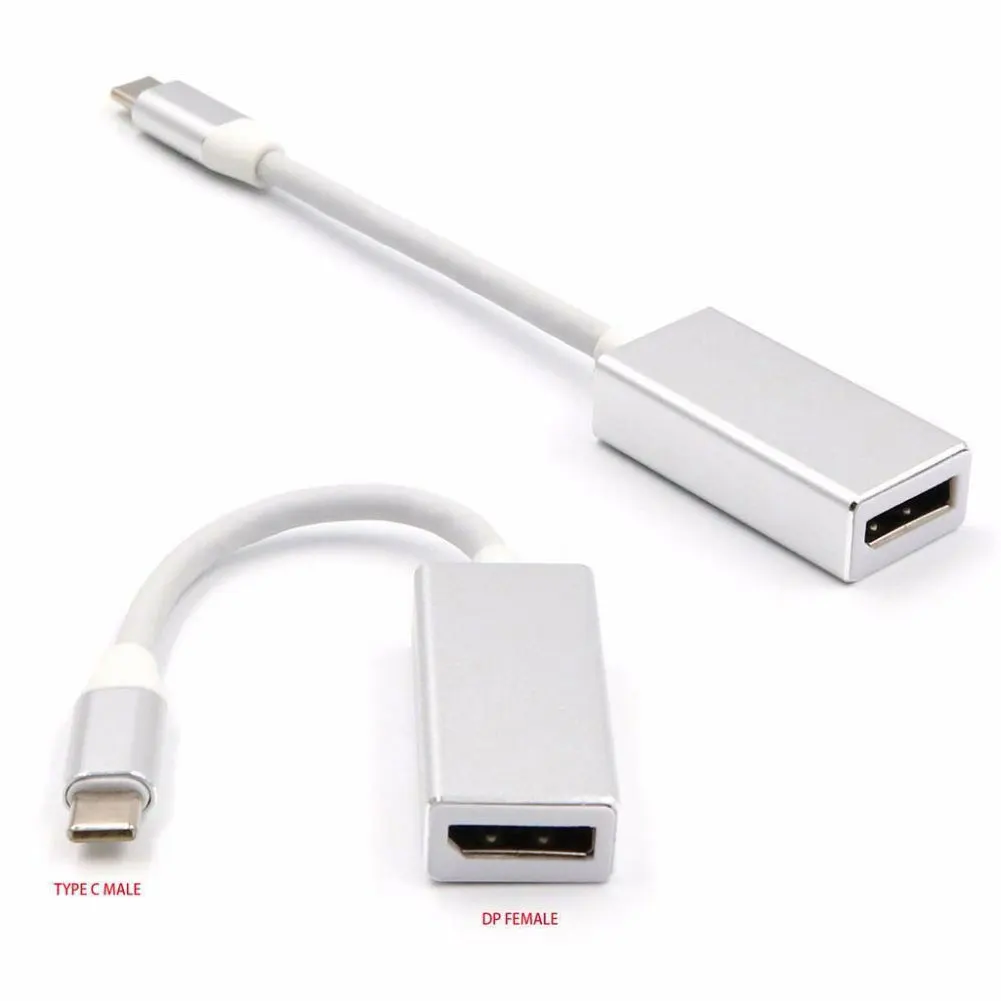 USB 3,1 Тип C штекерным DisplayPort DP Женский Кабель-адаптер для 4 к ноутбук с HDTV конвертер