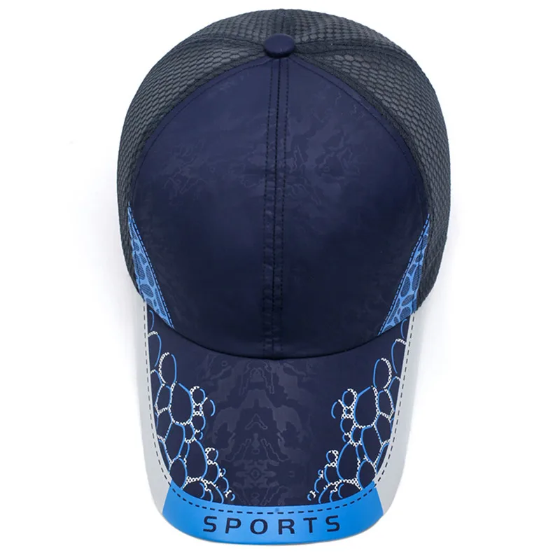 Для мужчин летние кроссовки спортивная Бейсбол козырек шляпа Mesh Peaked Кепки дышащая высокое качество Пеший Туризм спортивный защиты