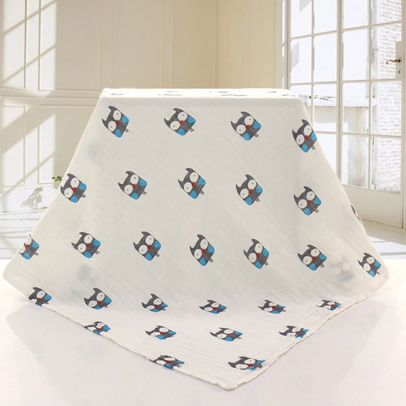 Детское муслиновое одеяло Swaddleme 100% хлопковое газовое 120x120 см для новорожденных